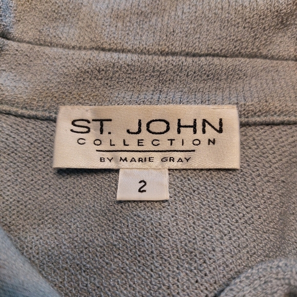 St. John Light Blue Cardigan Sweater - Picture 5 of 6